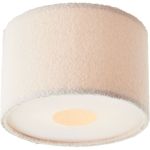Brilliant Teddy Ceiling Light Metal Textile Beige | 350mm - Suitable for 2x E27