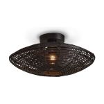Good&Mojo Ceiling Light Tanami Rattan Black | Suitable for 1x E27 
