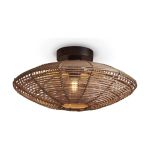 Good&Mojo Ceiling Light Tanami Rattan Brown | Suitable for 1x E27 