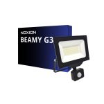 Noxion LED Floodlight Beamy G3 50W 5500lm 110D - 840 Cool White | IP65 - Motion and Light Sensor - Symmetrical