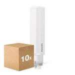 Multipack 10x Philips CorePro PL-C LED 6.5W 700lm - 830 Warm White | 4-Pin - Replaces 18W