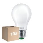 Multipack 10x Philips MASTER LED Bulb Ultra Efficient E27 Pear Frosted 4W 840lm - 840 Cool White | Replaces 60W