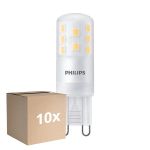 Multipack 10x Philips CorePro LED Capsule G9 Frosted 3.7W 470lm - 827 Extra Warm White | Replaces 40W