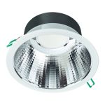 Philips LED Downlight Coreline DN142B Aluminium White 9.8W 1200lm 60D - 840 Cool White | Cutout 155mm - IP20 - UGR<19