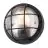 D'Lite Wall Light Ecco Black Round | IP54 - Suitable for 1x E27