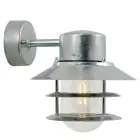Nordlux Blokhus Wall Light Steel and Glass Grey | IP54 - Suitable for E27