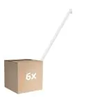 Multipack 6x Osram LEDinestra HD Lighting S14s 9.9W 1055lm - 927 Extra Warm White | Best Colour Rendering - Dimmable - Replaces 75W