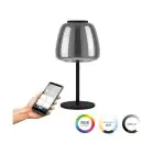 Eglo Table Lamp Alfero-Z Steel Black 7.7W 1000lm - 827-865 Tunable White + RGB | IP20 - Zigbee Dimmable